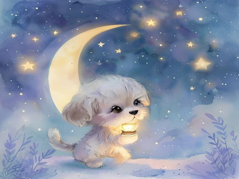 棒棒狗送月亮回家插图