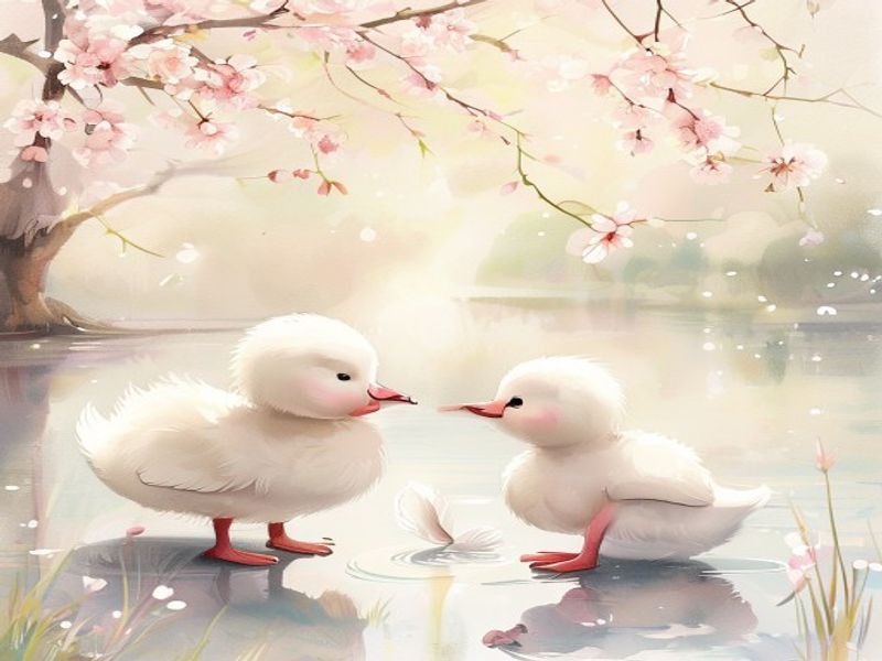 柔柔鹅的小白羽毛插图