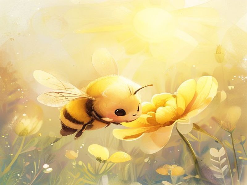 甜甜蜂找最甜的花插图