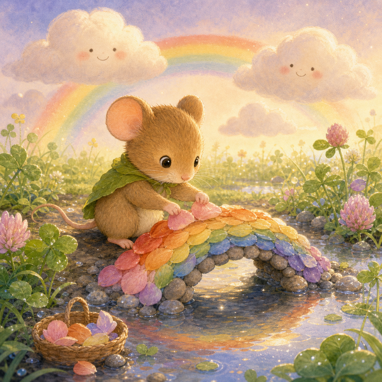 点点鼠修好彩虹桥插图
