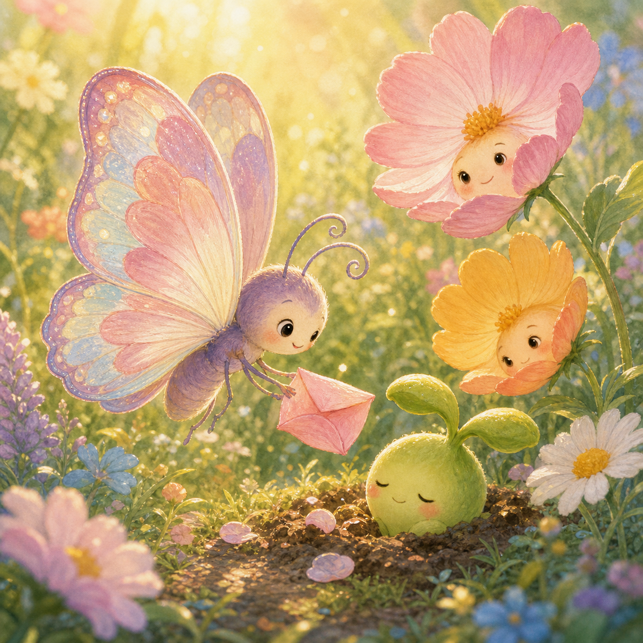 朵朵蝶的花瓣信插图